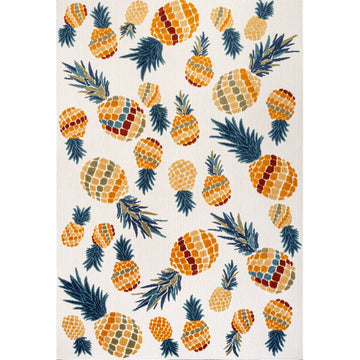 Ananas Bold Pineapple High-low Indoor/outdoor Area Rug
